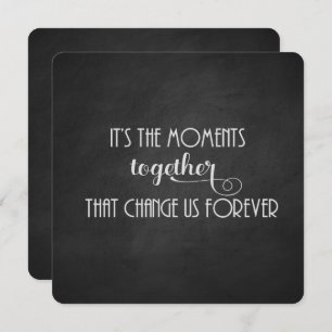 Black Chalkboard Party invite