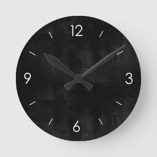 Black Chalkboard Personalised Round Clock