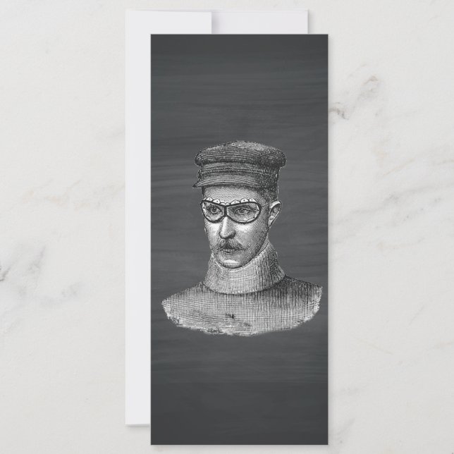 Black Chalkboard Steampunk Goggles Man (Front)