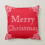 Black Chalkboard White Swirl Merry Christmas Cushion<br><div class="desc">This is beautiful Decorative Black Chalkboard White Swirl merry Christmas greeting Square Pillow . You can decor your bedroom with this beautiful Christmas wishes pillow. Celebrate the season with this modern and stylish holiday decor pillow.</div>