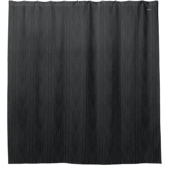 Black Charcoal Gradient Shower Curtain  HAMbWG (Front)
