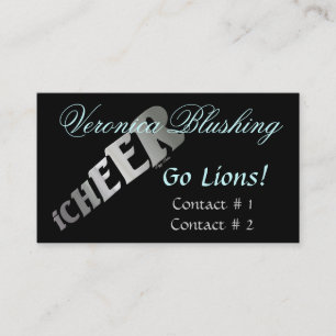 Black Cheerleader Business / Calling Card