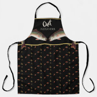 Black Chef Seafood Trout Fly Fishing Fishermen
