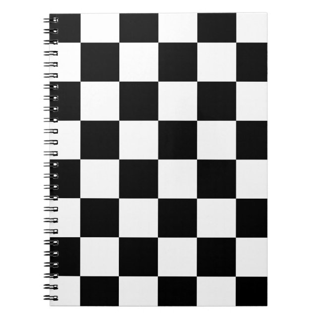 Black Chequered Notebook (Front)