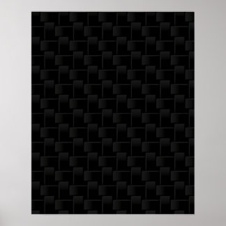 Black chequered pattern poster