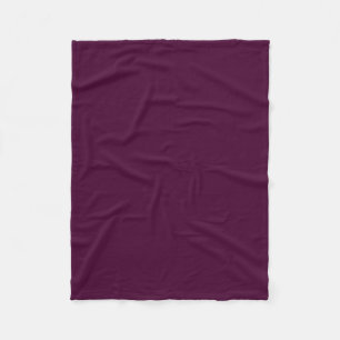Black Cherry Solid Colour Fleece Blanket