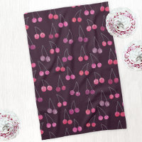 Black Cherry Watercolor Pattern