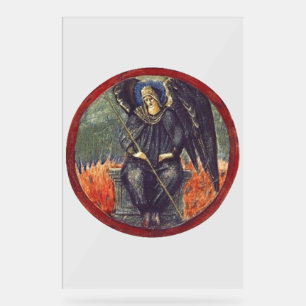 Black Cherubim angel Acrylic Sign