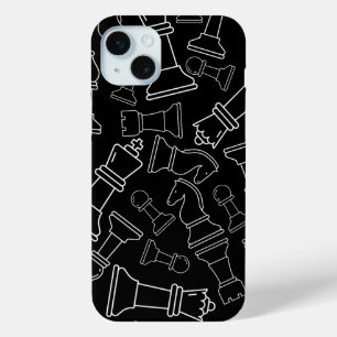 Black Chess Pieces iPhone 15 Mini Case