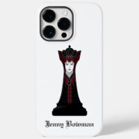 Black Chess queen / Personalised Name Case-Mate iP