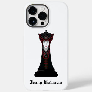 Black Chess queen / Personalised Name Case-Mate iP iPhone 14 Pro Max Case