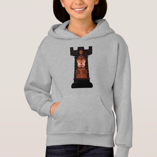 Black Chess Rook T-Shirt (Front)