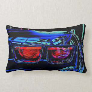 Black Chevrolet Camaro ZL1 Tail Lights and Decal Lumbar Cushion