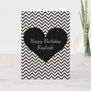Black Chevron Card