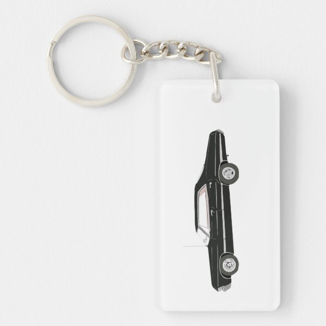 Black Chevy Impala Key Ring (Front)