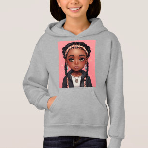 black chibi girl with braids