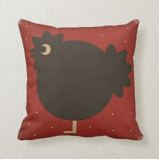 Black Chicken Pillow