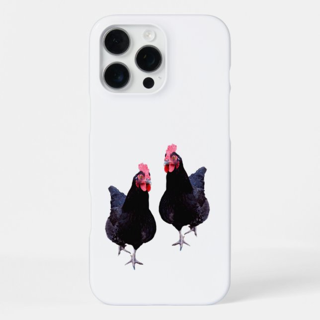 Black Chickens Strut, iPhone Case (Back)