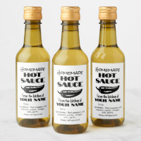  Black Chilli Pepper Homemade Hot Sauce Your Name