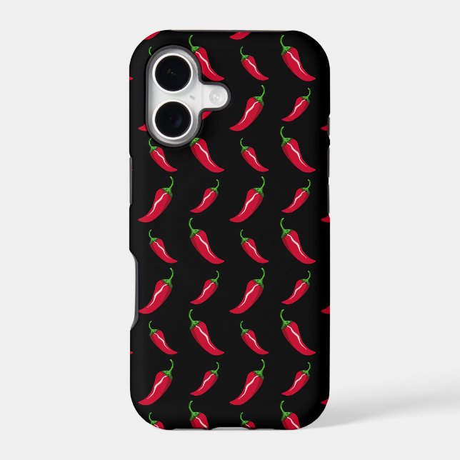 Black chilli peppers pattern (Back)