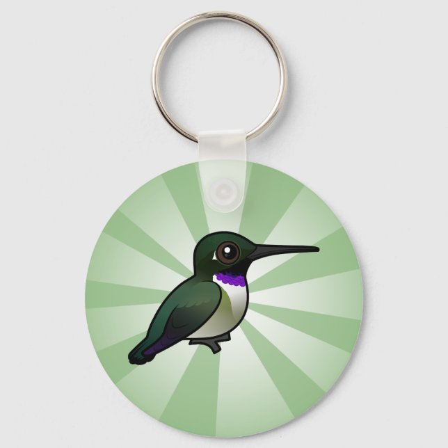 Black-chinned Hummingbird Key Ring (Front)