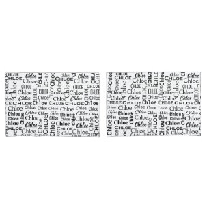 Black CHLOE Name On White Pillowcase