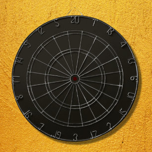Black Chocolate Solid Color Dartboard
