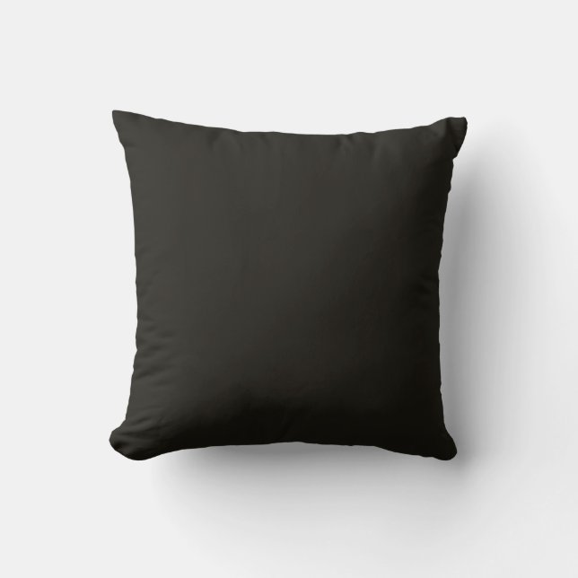 Black chocolate (solid colour)  cushion (Front)
