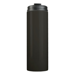 Black chocolate (solid colour) thermal tumbler