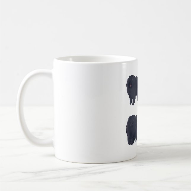 Black chow chow Magic Coffee Mug (Left)