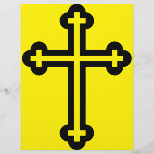 Black Christian cross Flyer