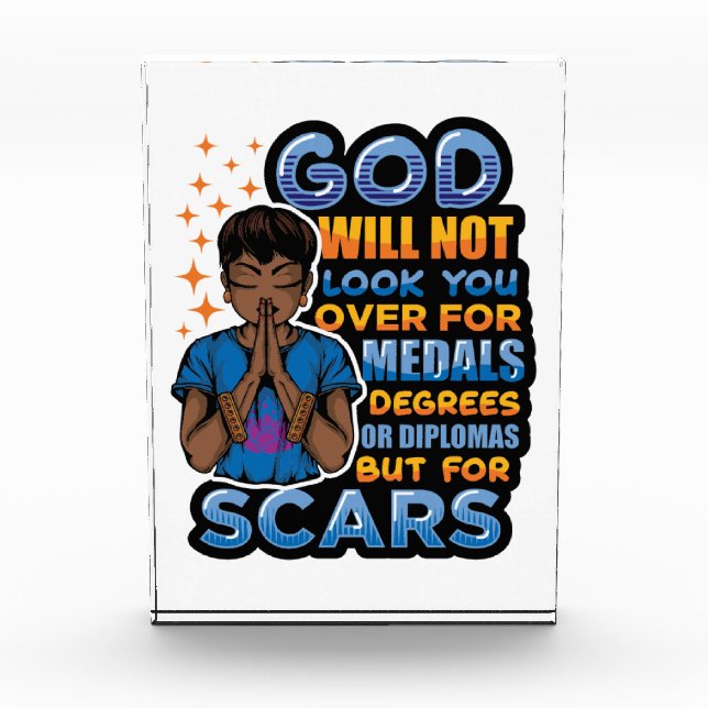 Black Christian Women Melanin Queen Prays To God Photo Block (Front)