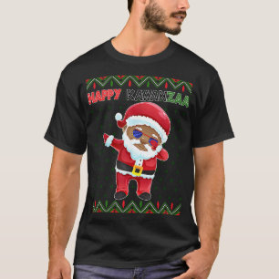 Black Christmas Happy Ugly Kwanzaa Merry African H T-Shirt