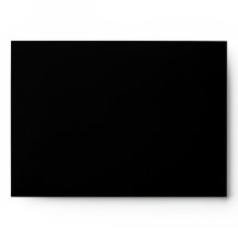 Black Christmas Holiday Greeting Card Envelope