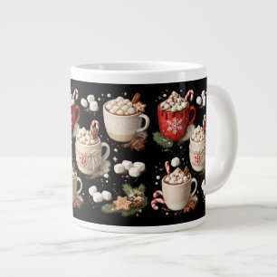 Black Christmas Hot Cocoa Mug