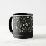 Black Christmas modern minimal botanical elegant Mug<br><div class="desc">Modern minimum foliage sage green script holiday Christmas personalised gift wrap. Hand painted eucalyptus,  minimal foliage and modern rustic rattan wreath give this holiday card a luxurious feel. In classy greens,  browns,  black and greys.</div>