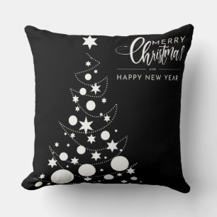 Black christmas pillows style