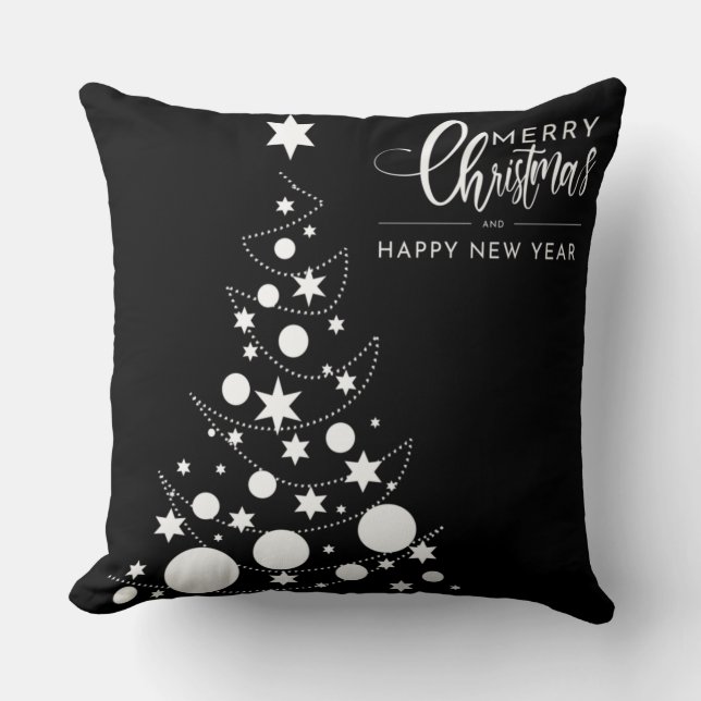 Black christmas pillows style (Front)