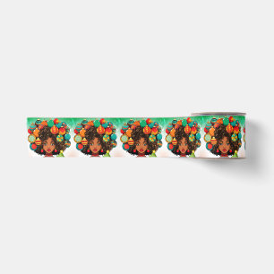 Black Christmas Sista Melanin Queen Women Xmas Satin Ribbon