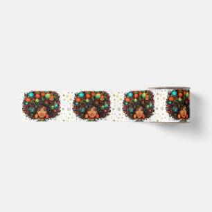 Black Christmas Sista Melanin Queen Women Xmas Satin Ribbon