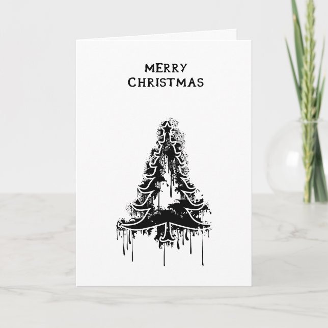 Black Christmas v5 Holiday Card (Front)