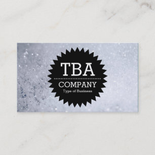 Black Circle Star v2 - Soap Bubbles Business Card