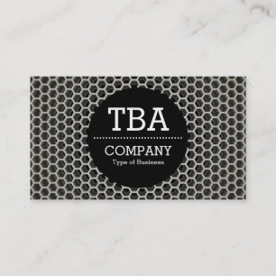 Black Circle v2 - Honeycomb Warm Business Card