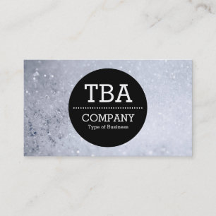 Black Circle v2 - Soap Bubbles Business Card