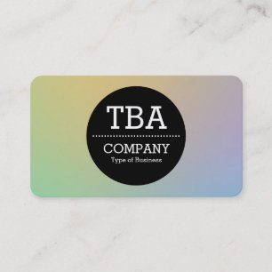Black Circle v2 - Soft Gradient Business Card