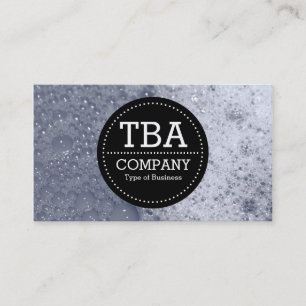 Black Circle v3 - Soap Bubbles 03 Business Card