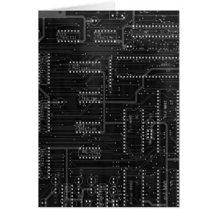 Black Circuit Board Cyber Industrial EBM Techno