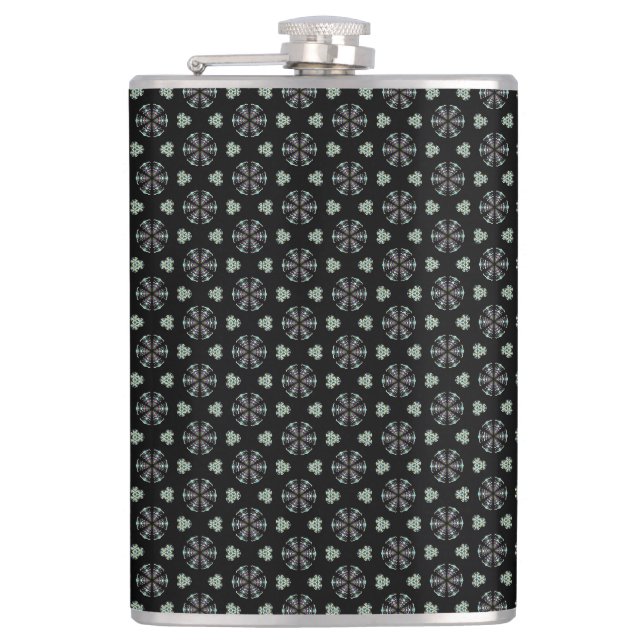 Black Circular Delight Flask (Front)