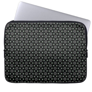 Black Circular Delight Laptop Bag
