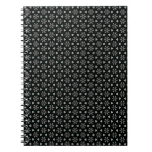 Black Circular Delight Spiral Notebook